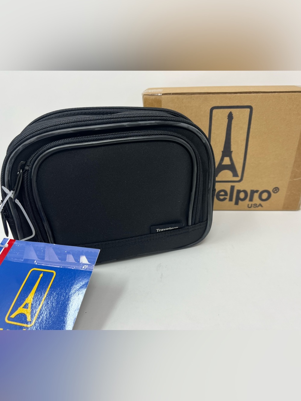 TRAVELPRO Mystery Pack Expandable Bag Black Cosmetic/Toiletry NWT